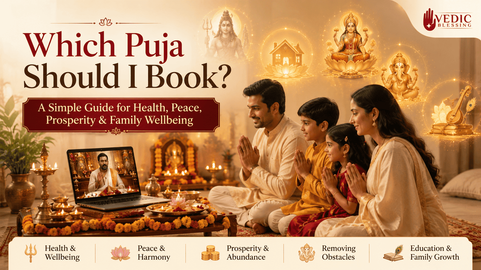 Which Puja Should I Book? Best Hindu Pujas for Health, Peace, Prosperity, and Family Wellbeing