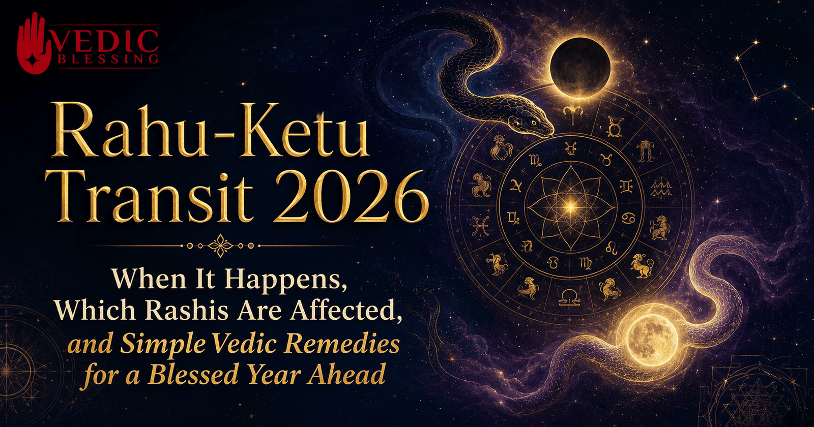 Rahu-Ketu Transit 2026: When It Happens, Which Rashis Are Affected, and Simple Vedic Remedies for a Blessed Year Ahead