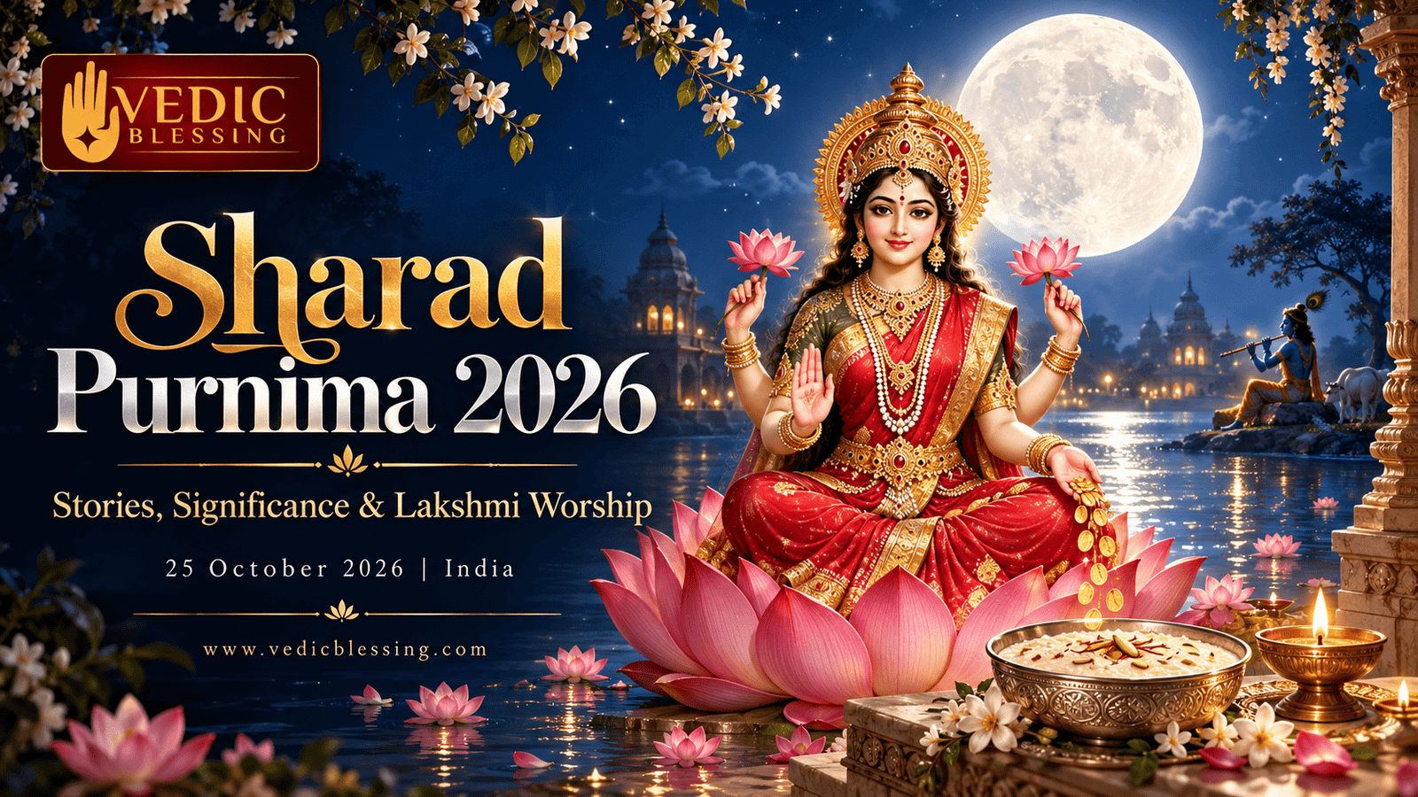 Sharad Purnima 2026: Stories, Significance & Lakshmi Worship