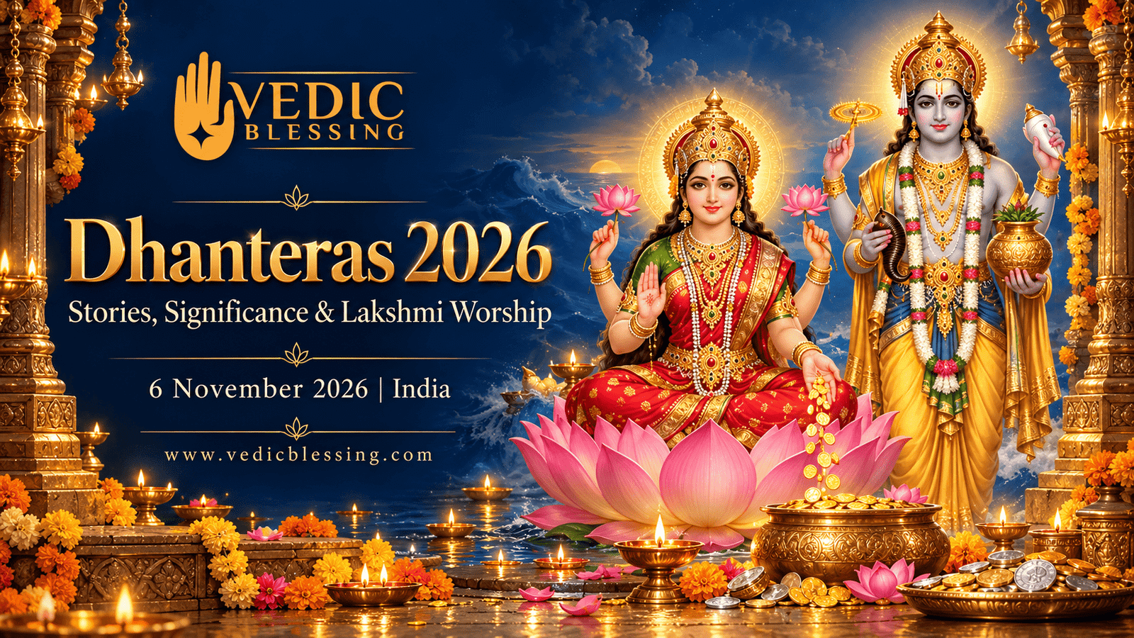Dhanteras 2026: Stories, Significance & Lakshmi Worship